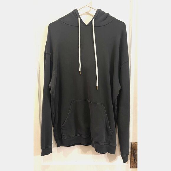 The Great. Man Gray Long Sleeve Pullover Hoodie Top  Mens Size 2 - Picture 2 of 10